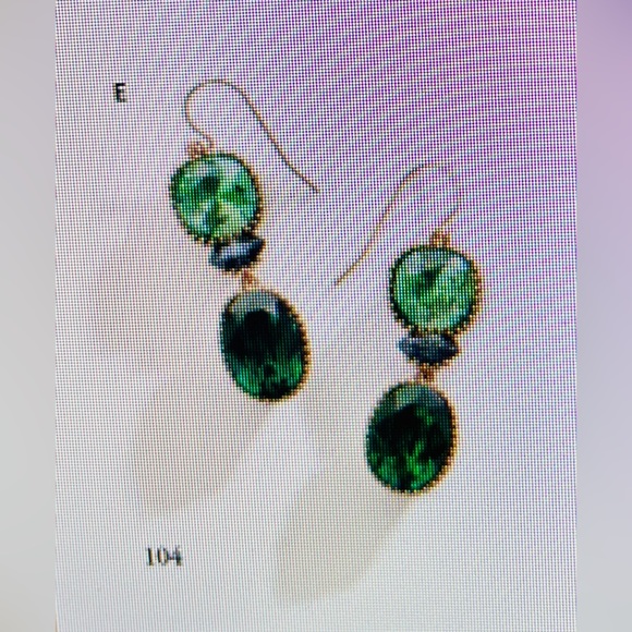 Silpada K&R Collection “Emerald Envy” Earrings - Picture 7 of 8